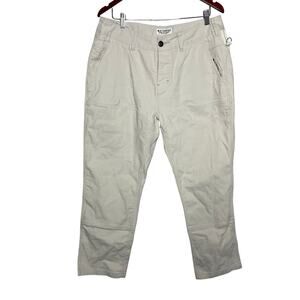 Ola Canvas The Utility Pants in White Sz 34x27